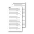 Ricambio agenda organizer obiettivi 9,5x17cm 6fori 50fogli 1