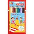 Pastelli A Legna Stabilo Trio Maxi Da 12 Pz Omaggio Temperino Pastello Triangolare Ed Ergonomico 3
