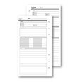 Ricambio agenda organizer da fare 9,5x17cm 6fori 50fogli 1