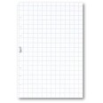 Ricambio agenda organizer a quadri 15x21cm A5 6fori 30fogli bianco 1