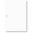 Ricambio agenda organizer commerciale a quadri 15x21cm A5 60gr 6fori 50fogli bianco 1