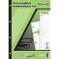 Ricambi Forati Rinforzati 10 Mm 40 Fogli 80 Gr Per Carpette Ad Anelli 1