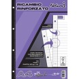 Ricambi Forati Rinforzati Rig B 40 Fogli 80 Gr Per Carpette Ad Anelli 1