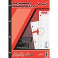 Ricambi Forati Rinforzati 4 Mm 40 Fogli 80 Gr Per Carpette Ad Anelli 1