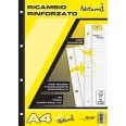 Ricambi Forati Rinforzati Rig Q 5mm Con Margini 40 Fogli 80 Gr Per Carpette Ad Anelli 1