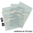 100 Bustine Transparenti Richiudibili Con Chiusura A Zip 30x40 Buste A Pressione Conzip 1