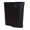 Agenda organizer tascabile VUOTA poliestere chiusura bottone 7x12cm tasca diplomat nero 1
