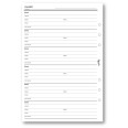 Ricambio agenda organizer rubrica 15x21cm A5 6fori 30pz 30fogli bianco 2