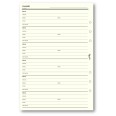 Ricambio agenda organizer rubrica 15x21cm A5 6fori 30pz 30fogli avorio 1