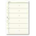 Ricambio agenda organizer rubrica 15x21cm A5 6fori 30pz 30fogli avorio 2
