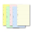 Ricambio  organizer a righe 7x12cm 6fori 50fogli 1