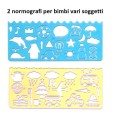 2 Maschere Normografo Soggetti Vari Per Bambini Soggetti Vari 1