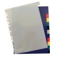 Separatori In Ppl Con 12 Tasti Colorati Neutri A4 Foratura Universale 1