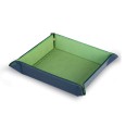 Svuotatasche In Ecopelle Bi Colore Verde Lime E Blu 17x17 1