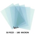 Copertine Acetato Trasparente Per Rilegatura 50 Fogli 180 Micron A4 Lucide 21x30 1