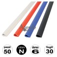 50 Dorsi Per Rilegare Mm 6 Nero In Pvc Dorsini Rilegare Fogli 1