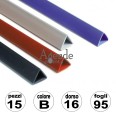 15 Dorsi Per Rilegare Mm 16 Bianco In Pvc Dorsini Rilegare Fogli 1