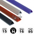 15 Dorsi Per Rilegare Mm 16 Nero In Pvc Dorsini Rilegare Fogli 1