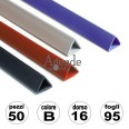 50 Dorsi Per Rilegare Mm 16 Bianco In Pvc Dorsini Rilegare Fogli 1