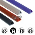 50 Dorsi Per Rilegare Mm 16 Nero In Pvc Dorsini Rilegare Fogli 1