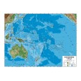 Carta Geografica Murale Oceania 100x140 Bifacciale Fisica E Politica 1 12.000.000 2