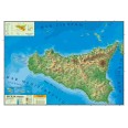 Carta Geografica Murale Sicilia 100x140 Bifacciale Fisica E Politica 1