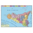 Carta Geografica Murale Sicilia 100x140 Bifacciale Fisica E Politica 2