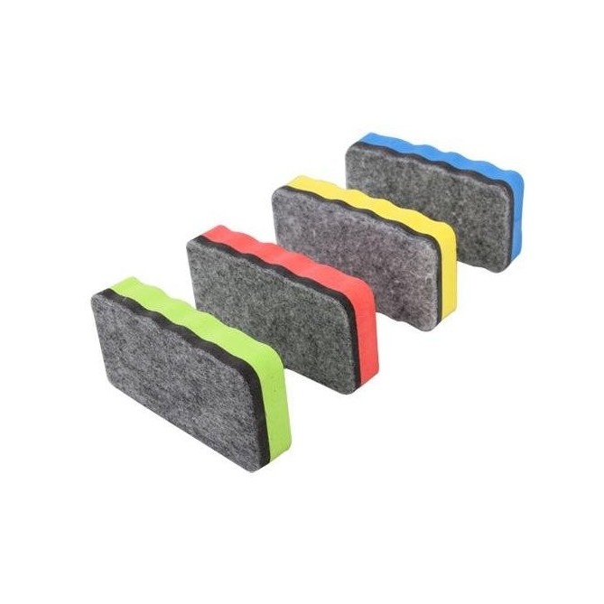 Cancellino Magnetico Per Lavagna Cancellabile In Gomma E Feltro 11x5 Cancella Lavagne 3