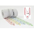 5 Rotoli Da 2000 Tickets Per Eliminacode Coda Di Rondine Alfa Numerate 1