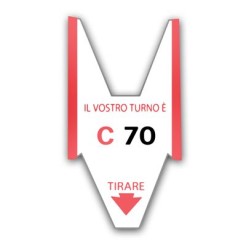 5 Rotoli Da 2000 Tickets Per Eliminacode Coda Di Rondine Alfa Numerate 1 2