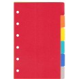 Ricambio agenda organizer linguette divisori 7x12cm 6fori 6pz 1