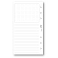 Ricambio agenda organizer dots grid 9,5x17cm 6fori 50fogli 1