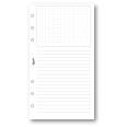 Ricambio agenda organizer dots grid 9,5x17cm 6fori 50fogli 2