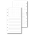Ricambio agenda organizer dots grid 9,5x17cm 6fori 50fogli 3