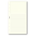 Ricambio agenda organizer dots grid 9,5x17cm 6fori 50fogli avorio 2