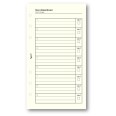Ricambio agenda organizer non dimenticare 9,5x17cm 6fori 50fogli avorio 3