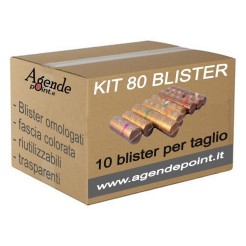 Kit80 Blister Contenitori Per Monete Euro 80 Pezzi Assortiti 10 Pezzi Per Taglio In Plastica Trasparente 1
