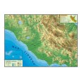 Carta Geografica Murale Regionale Lazio 100x140 Bifacciale Fisica E Politica 2