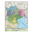 Carta Geografica Murale Regionale Triveneto 100x140 Bifacciale Fisica E Politica 2