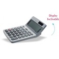Calcolatrice Da Tavolo 12 Cifre Display Inclinabile E Superficie In Metallo Doppia Alimentazione 1