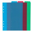Ricambio agenda organizer linguette divisori 15x21cm A5 6fori 3pz 1