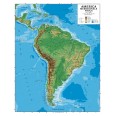 Carta Geografica Murale America Meridionale 100x140 Bifacciale Fisica E Politica 1 8.000.000 1