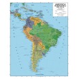 Carta Geografica Murale America Meridionale 100x140 Bifacciale Fisica E Politica 1 8.000.000 2
