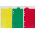 Ricambio agenda organizer linguette alette divisori 9,5x17cm 6fori 3pz 1