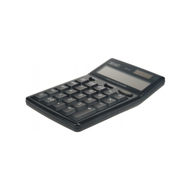 Calcolatrice Da Tavolo Big Come Tastierino Numerico A 12 Cifre E Doppia Alimentazione Azzura 1