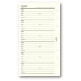 Ricambio agenda organizer rubrica 9,5x17cm 6fori 50fogli avorio 1