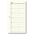 Ricambio agenda organizer rubrica 9,5x17cm 6fori 50fogli avorio 2