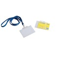 Porta Badge In Plastica Rigida Con Laccio Per Carte Di Credito E Tessera Magnetica 50 Pezzi 1