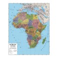 Carta Geografica Murale Africa 100x140 Bifacciale Fisica E Politica 1 10.000.000 2