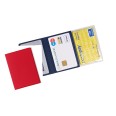 Porta Carte Di Credito E Tessere Magnetiche 3 Tasche 2 Pezzi In Pvc Rosso 1